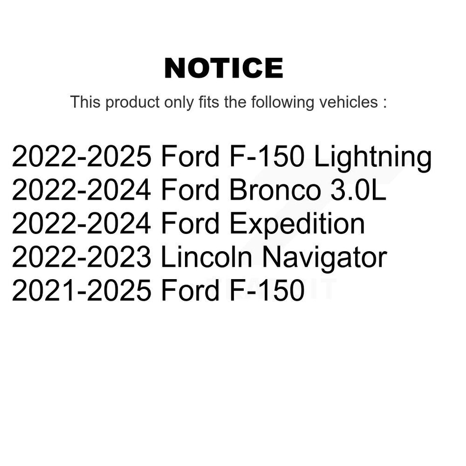 Front Ceramic Disc Brake Pads NWF-PRC2382 For Ford F-150 Bronco Lightning Expedition Lincoln