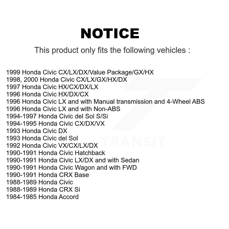 Front Ceramic Disc Brake Pads NWF-PRC273 For Honda Civic del Sol CRX Accord