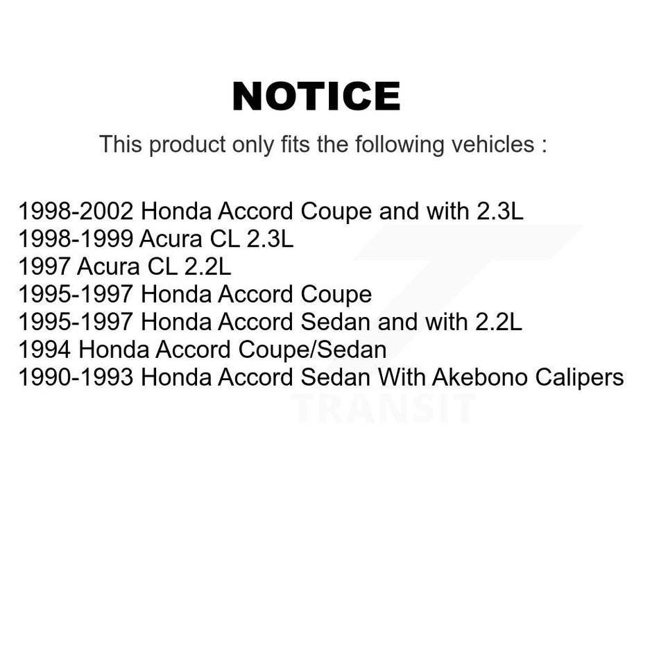 Front Ceramic Disc Brake Pads NWF-PRC465 For Honda Accord Acura CL