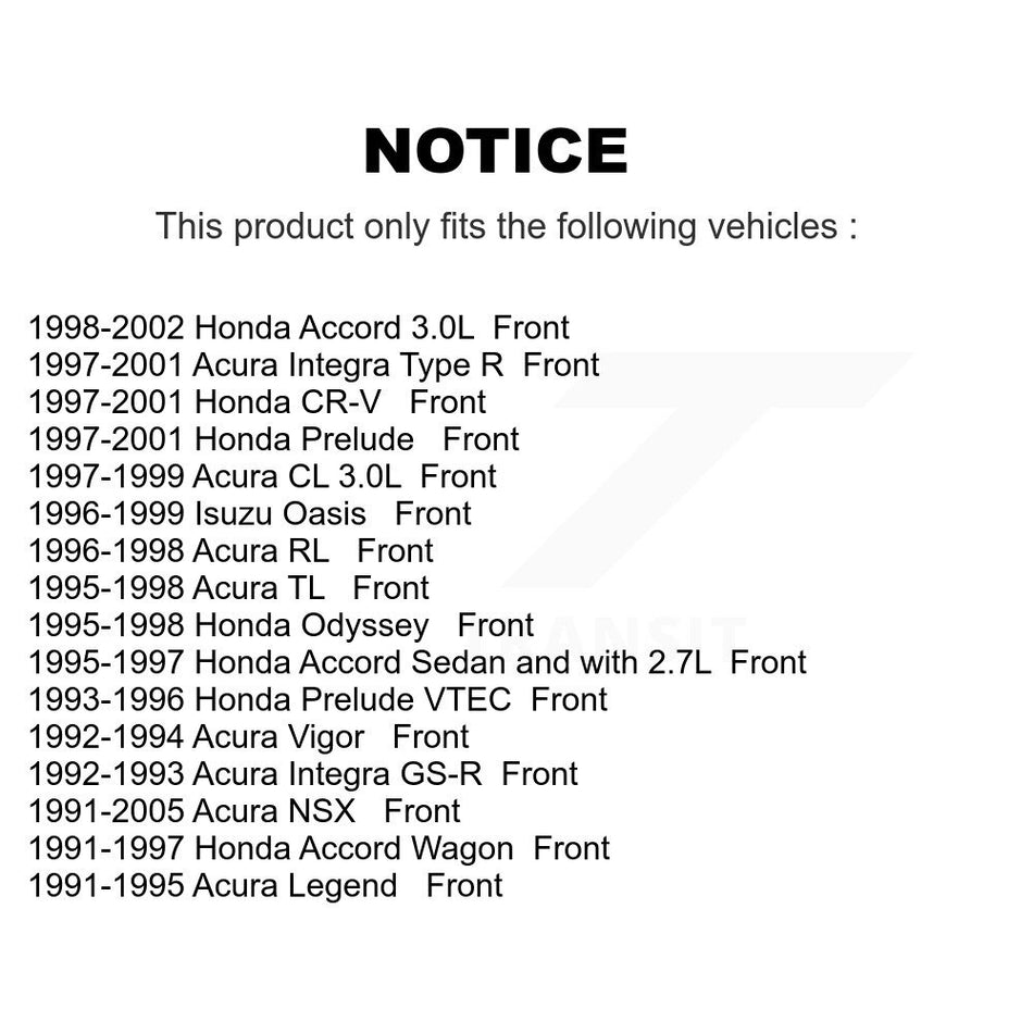 Front Ceramic Disc Brake Pads NWF-PRC503 For Honda Accord CR-V Acura Integra Prelude Odyssey CL Legend TL RL NSX Vigor Isuzu Oasis