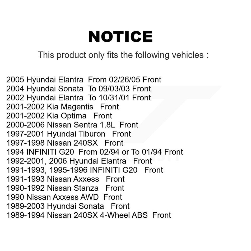 Front Ceramic Disc Brake Pads NWF-PRC700 For Nissan Hyundai Sentra Elantra Sonata 240SX Kia Optima Tiburon INFINITI G20 Stanza Axxess Magentis