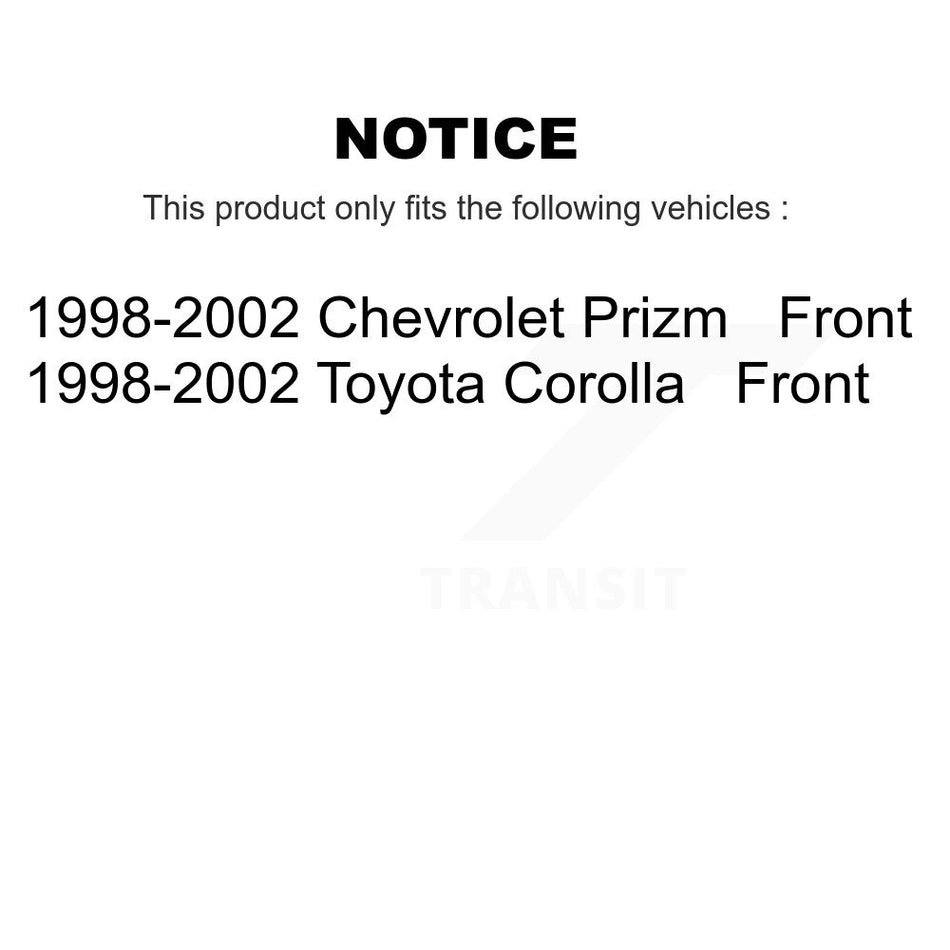 Front Ceramic Disc Brake Pads NWF-PRC741 For 1998-2002 Toyota Corolla Chevrolet Prizm