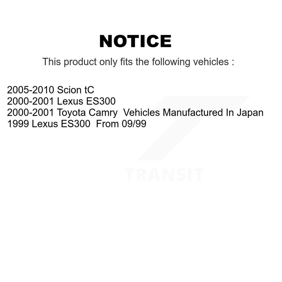 Rear Ceramic Disc Brake Pads NWF-PRC835 For Toyota Camry Lexus ES300 Scion tC
