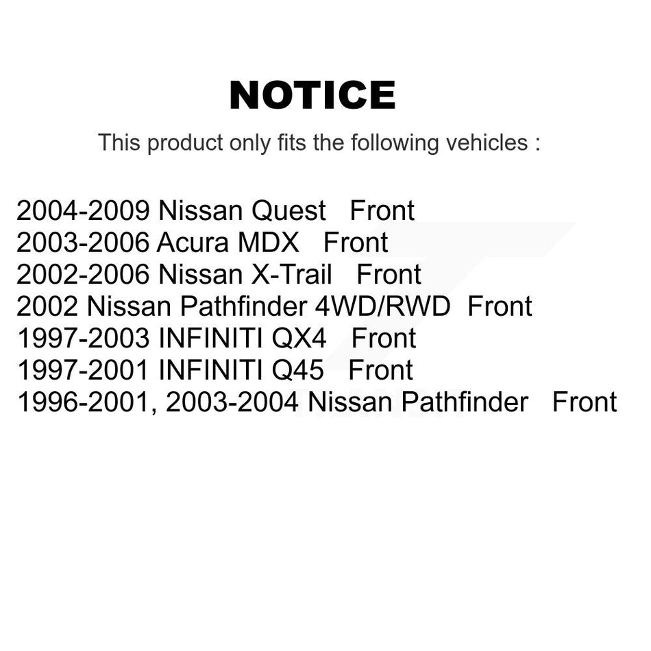 Front Ceramic Disc Brake Pads NWF-PRC855A For Nissan Pathfinder Acura MDX Quest INFINITI QX4 Q45 X-Trail