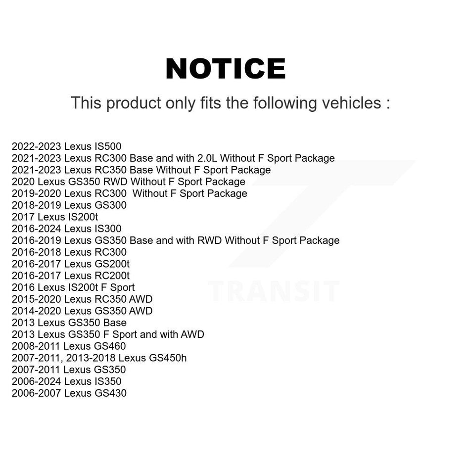 Front Semi-Metallic Disc Brake Pads NWF-PRM1118 For Lexus IS300 IS350 GS350 RC350 RC300 GS450h IS500