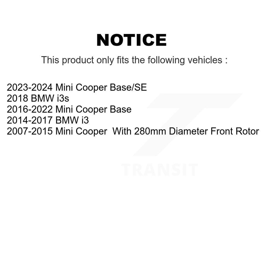 Front Semi-Metallic Disc Brake Pads NWF-PRM1308 For Mini Cooper BMW i3 i3s