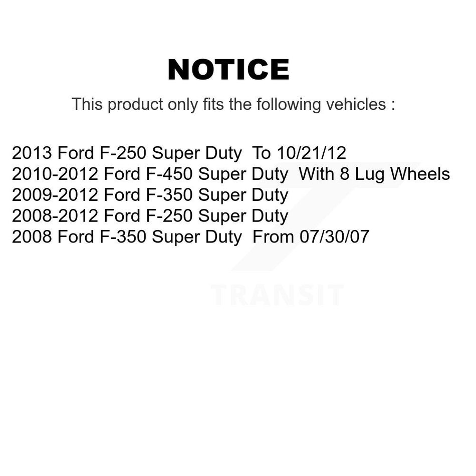 Rear Semi-Metallic Disc Brake Pads NWF-PRM1334 For Ford F-350 Super Duty F-250 F-450