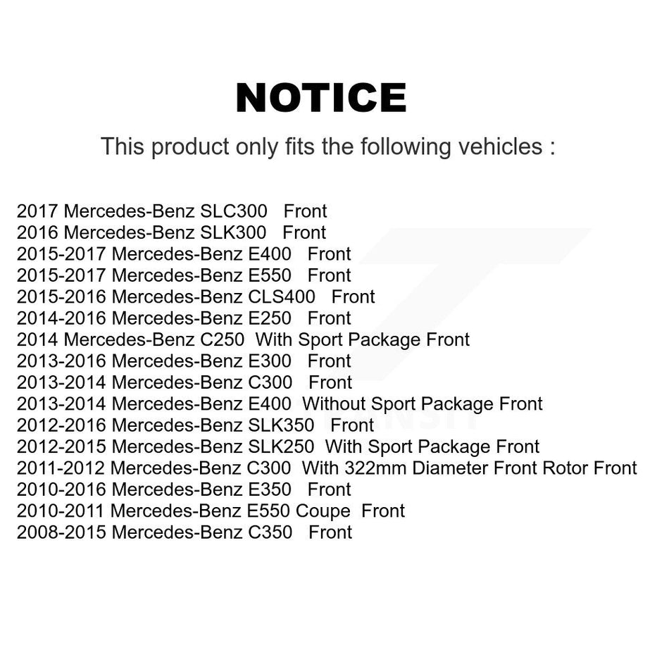 Front Semi-Metallic Disc Brake Pads NWF-PRM1342 For Mercedes-Benz E350 C300 C250 C350 E400 E550 SLK250 CLS400 SLK350 E250 SLK300 SLC300 E300