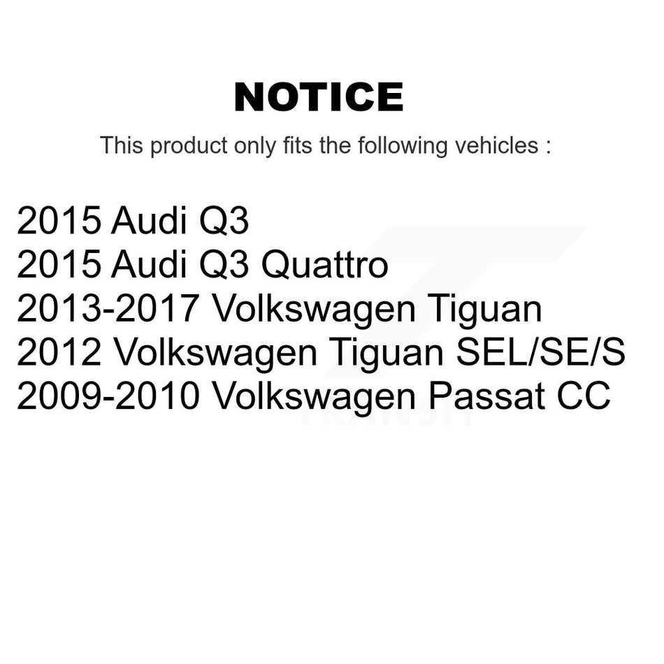 Rear Semi-Metallic Disc Brake Pads NWF-PRM1348 For Volkswagen Tiguan Audi Q3 Quattro Passat CC