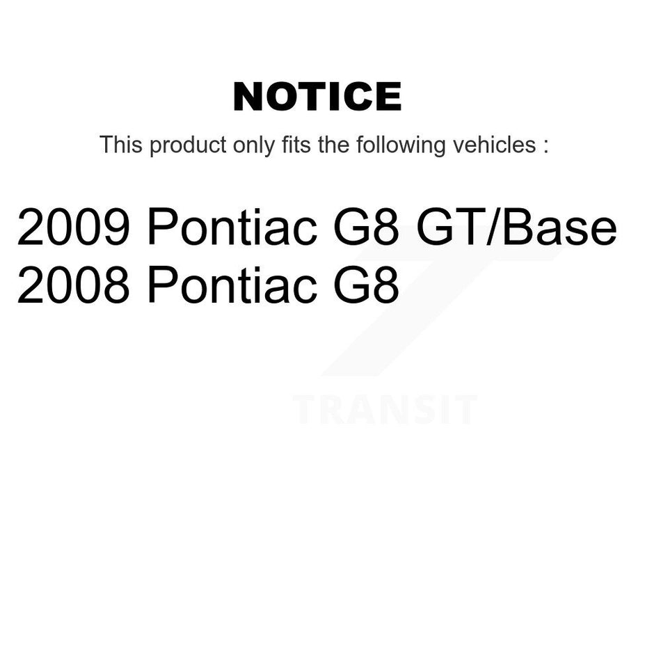 Front Semi-Metallic Disc Brake Pads NWF-PRM1351 For Pontiac G8