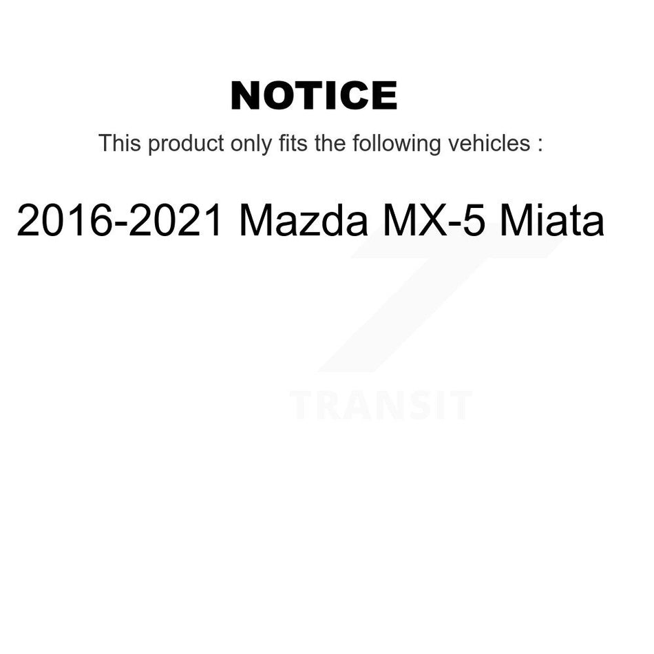 Front Semi-Metallic Disc Brake Pads NWF-PRM1379B For 2016-2021 Mazda MX-5 Miata