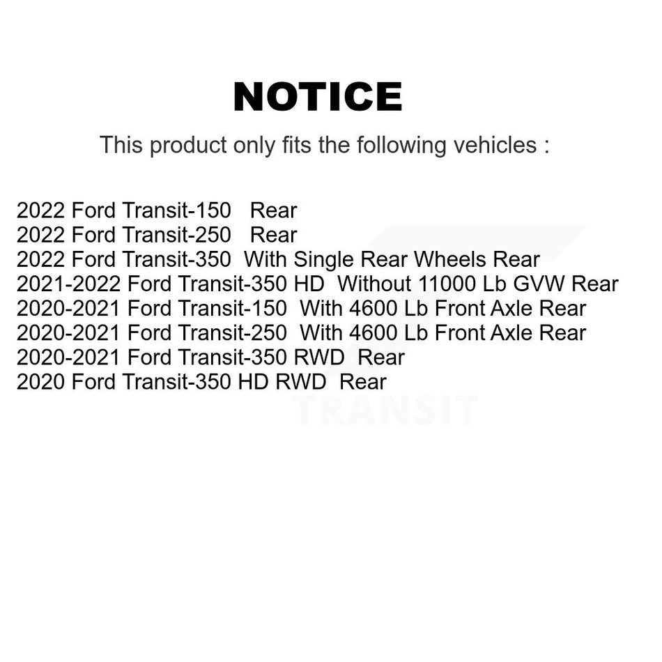 Rear Disc Brake Pads NWF-PRM2280 For Ford Transit-250 Transit-350 Transit-150 HD