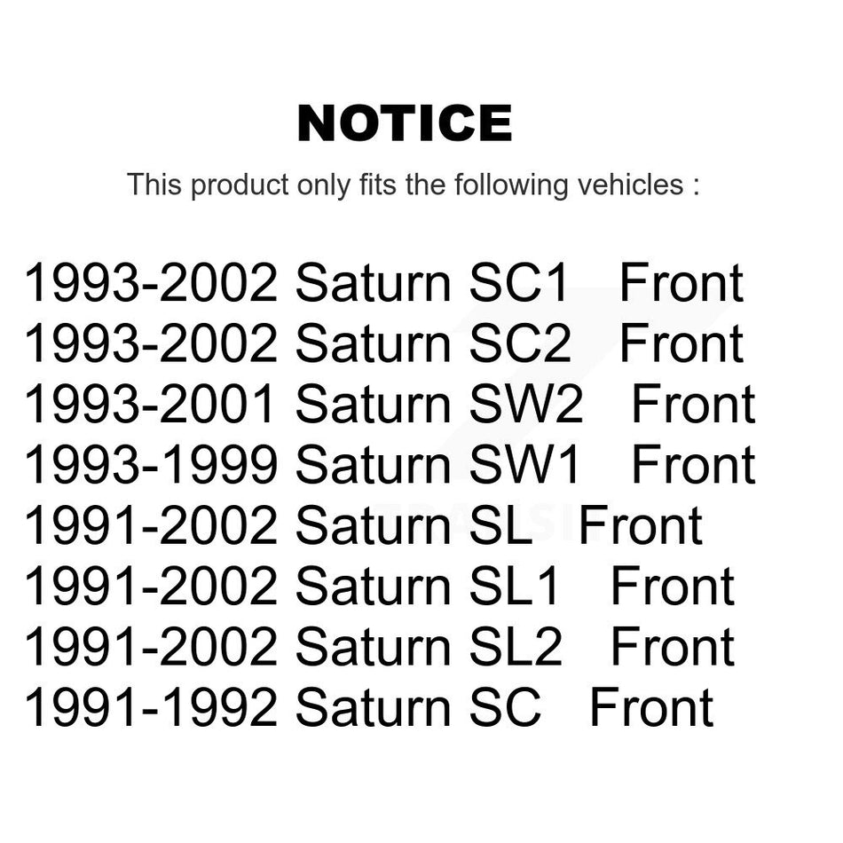 Front Semi-Metallic Disc Brake Pads NWF-PRM507 For Saturn SL2 SL1 SC2 SL SC1 SW2 SW1 SC