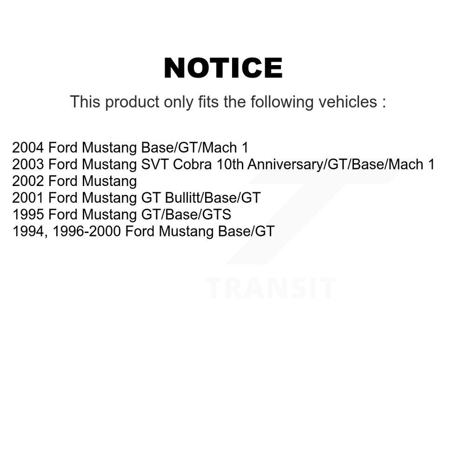 Rear Semi-Metallic Disc Brake Pads NWF-PRM627 For Ford Mustang