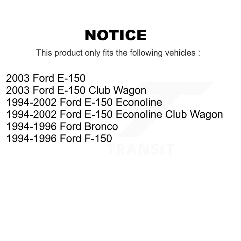 Front Semi-Metallic Disc Brake Pads NWF-PRM632 For Ford F-150 E-150 Econoline Bronco Club Wagon