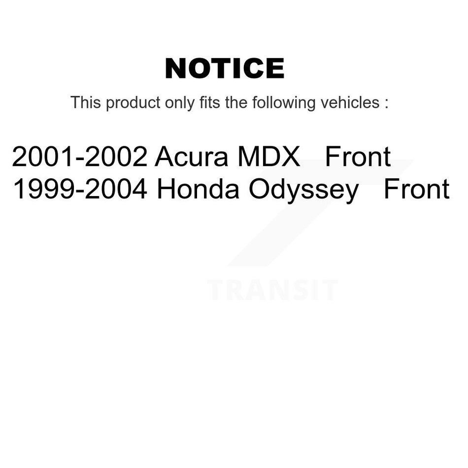 Front Semi-Metallic Disc Brake Pads NWF-PRM793 For Honda Odyssey Acura MDX