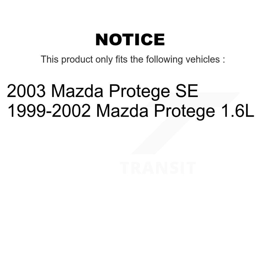 Front Semi-Metallic Disc Brake Pads NWF-PRM798 For Mazda Protege