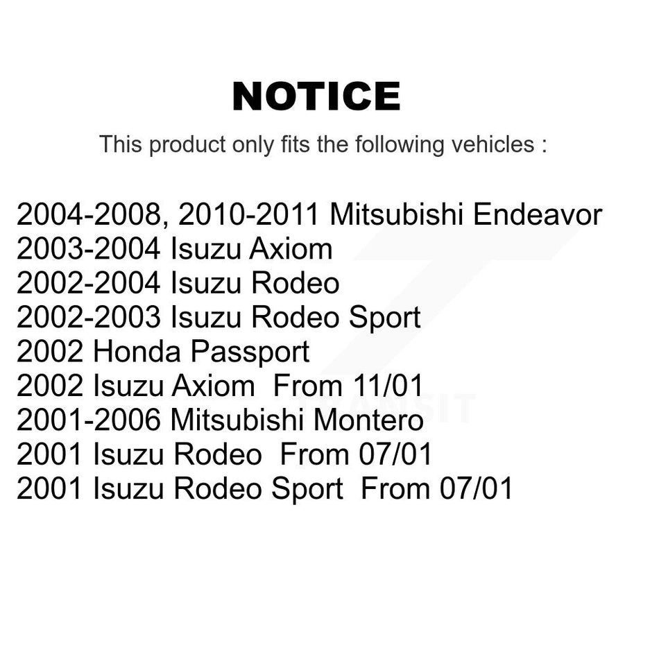 Front Semi-Metallic Disc Brake Pads NWF-PRM867 For Mitsubishi Endeavor Montero Isuzu Rodeo Sport