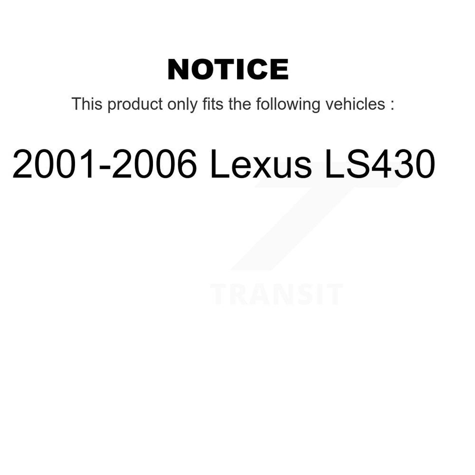 Rear Semi-Metallic Disc Brake Pads NWF-PRM871 For 2001-2006 Lexus LS430
