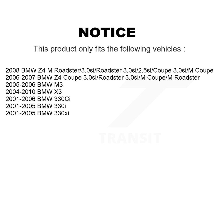 Front Semi-Metallic Disc Brake Pads NWF-PRM946 For BMW X3 330Ci Z4 330i M3 330xi