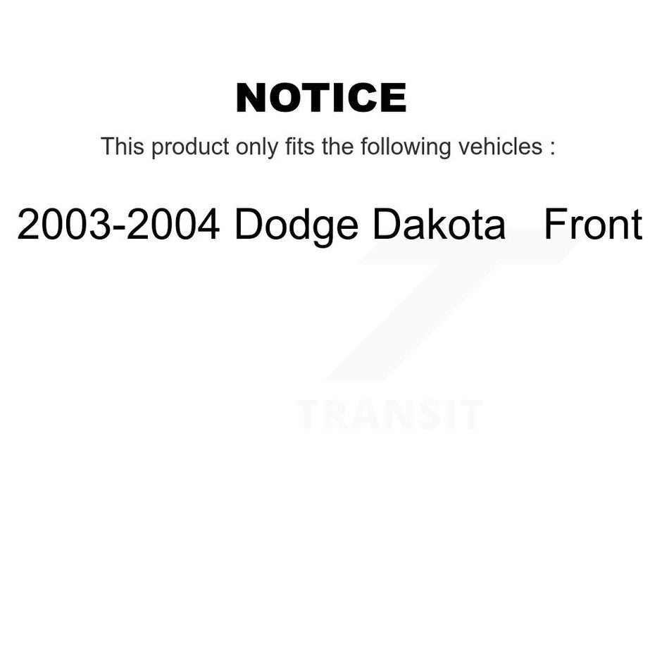 Front Semi-Metallic Disc Brake Pads NWF-PRM962 For 2003-2004 Dodge Dakota