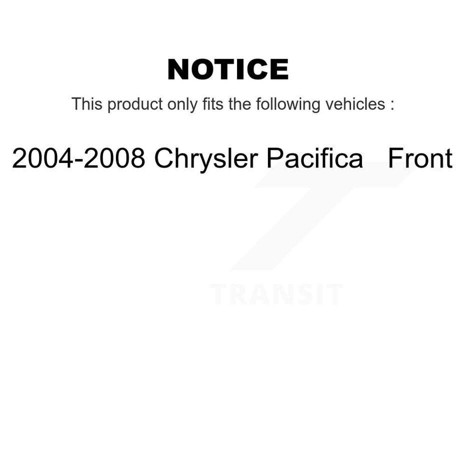 Front Semi-Metallic Disc Brake Pads NWF-PRM997 For 2004-2008 Chrysler Pacifica