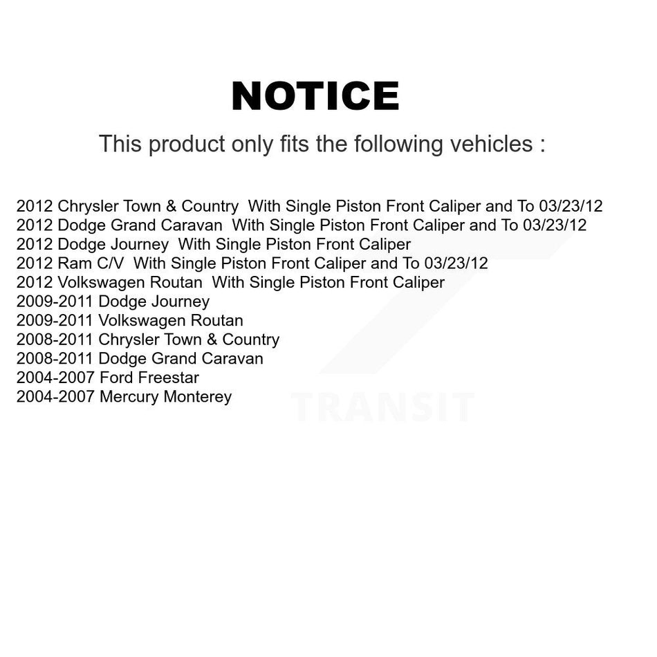 Rear Ceramic Disc Brake Pads NWF-PTC1021 For Dodge Grand Caravan Journey Chrysler Town & Country Ram