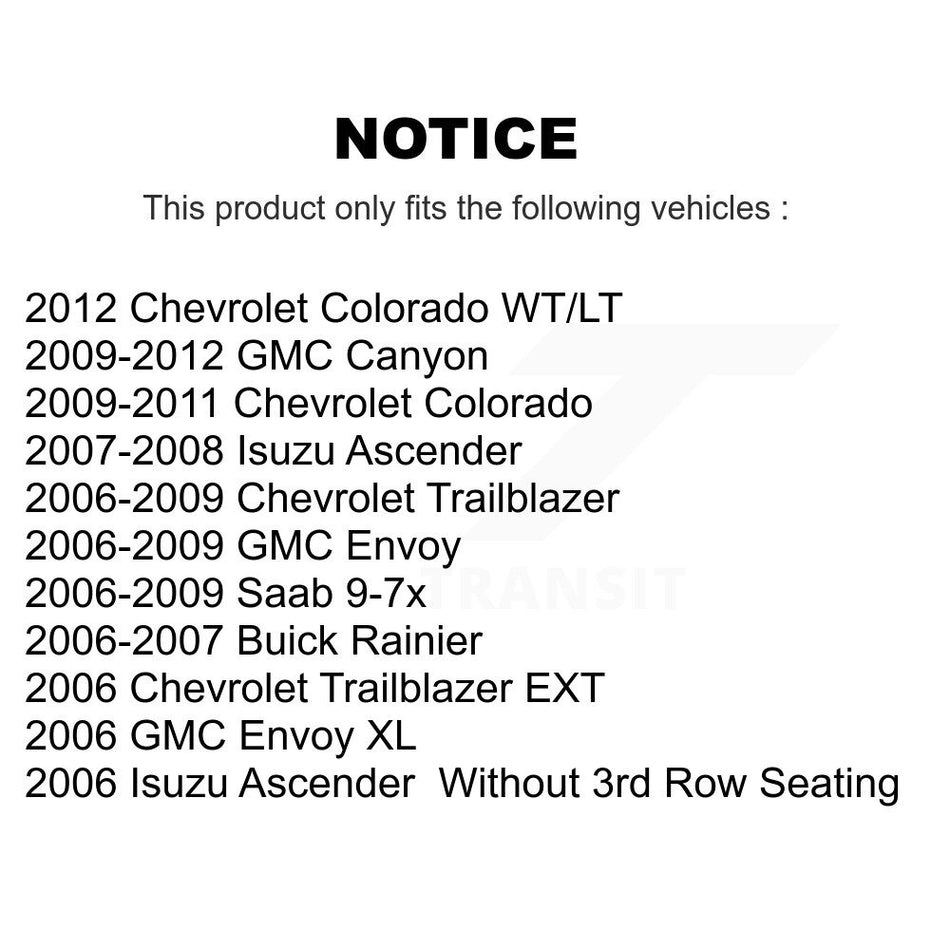 Front Ceramic Disc Brake Pads NWF-PTC1169 For Chevrolet GMC Colorado Trailblazer Canyon Envoy XL EXT
