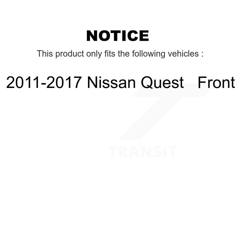 Front Ceramic Disc Brake Pads NWF-PTC1552 For 2011-2017 Nissan Quest