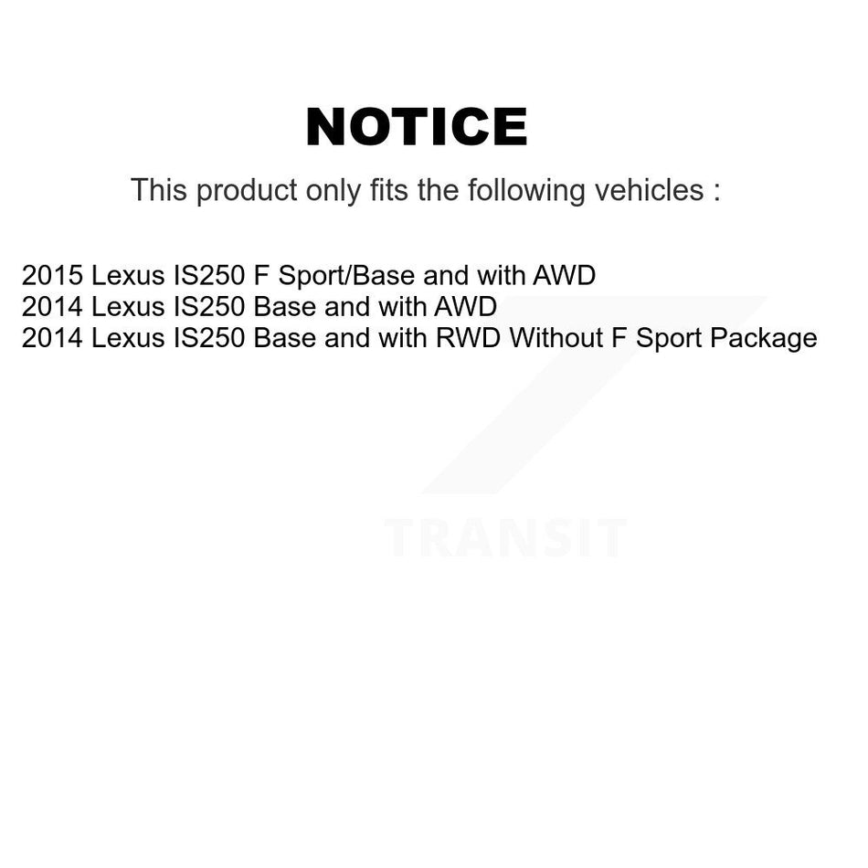 Front Ceramic Disc Brake Pads NWF-PTC1733 For Lexus IS250