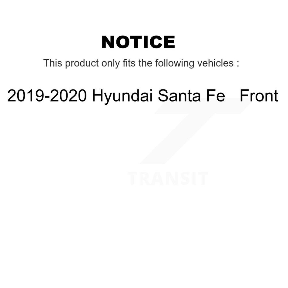 Front Ceramic Disc Brake Pads NWF-PTC2198 For 2019-2020 Hyundai Santa Fe