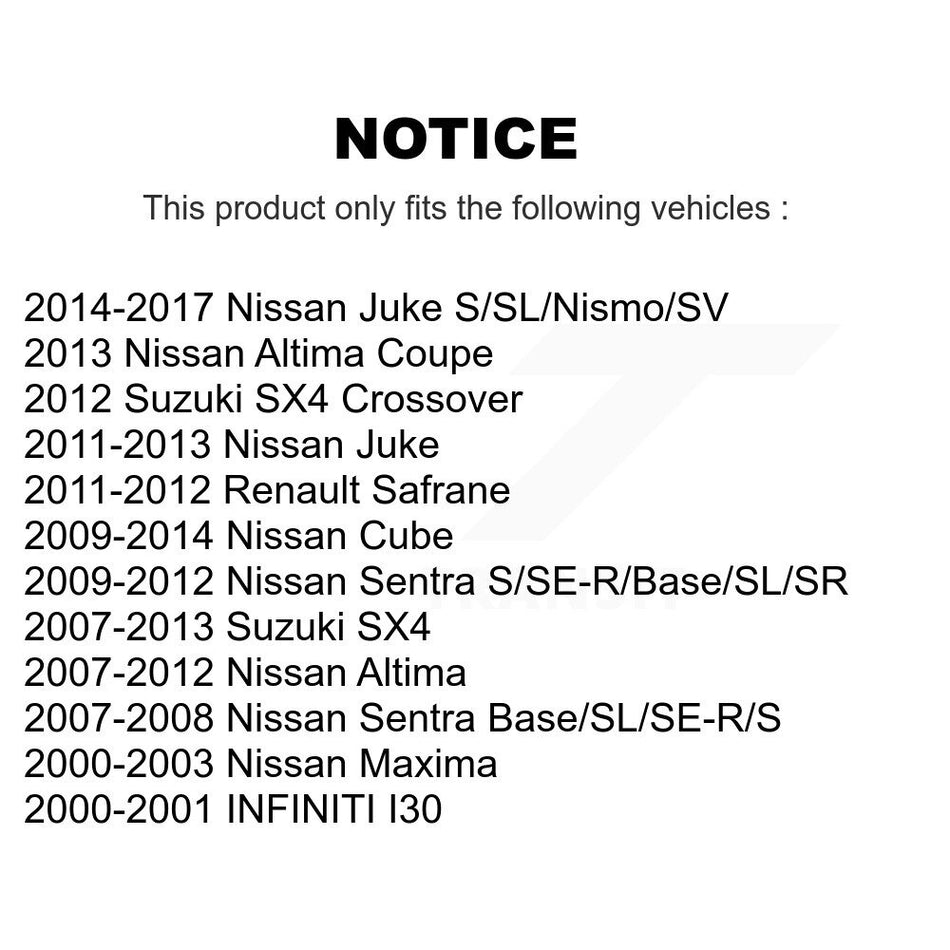Front Ceramic Disc Brake Pads NWF-PTC815 For Nissan Altima Sentra Juke Suzuki SX4 Cube Maxima I30