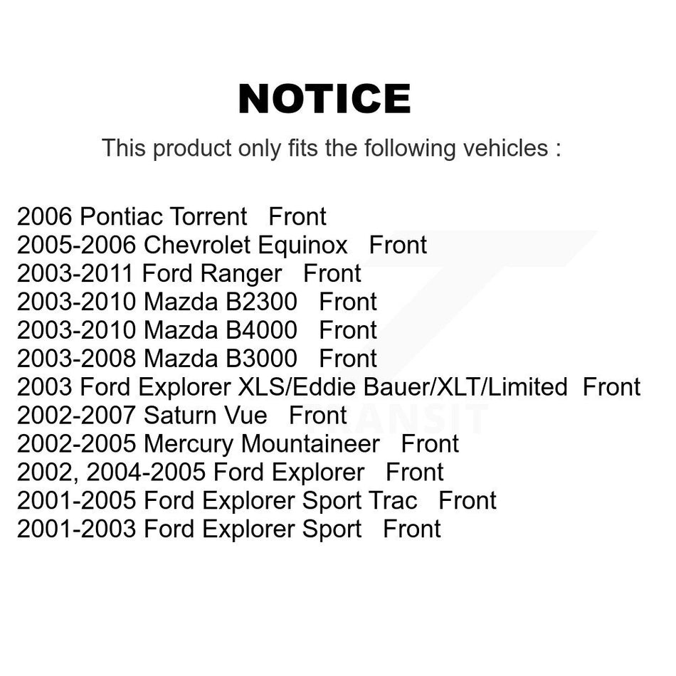 Front Ceramic Disc Brake Pads NWF-PTC833 For Ford Ranger Explorer Saturn Vue Sport Trac Chevrolet Equinox Mercury Mountaineer Pontiac Torrent Mazda B2300 B3000 B4000