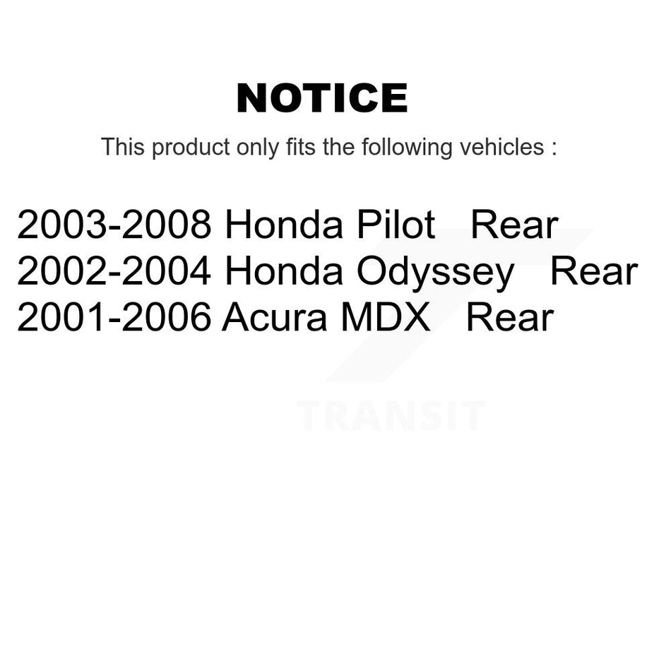 Rear Ceramic Disc Brake Pads NWF-PTC865 For Honda Pilot Odyssey Acura MDX