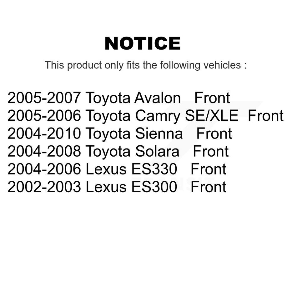 Front Ceramic Disc Brake Pads NWF-PTC906 For Toyota Sienna Camry Lexus Avalon Solara ES330 ES300