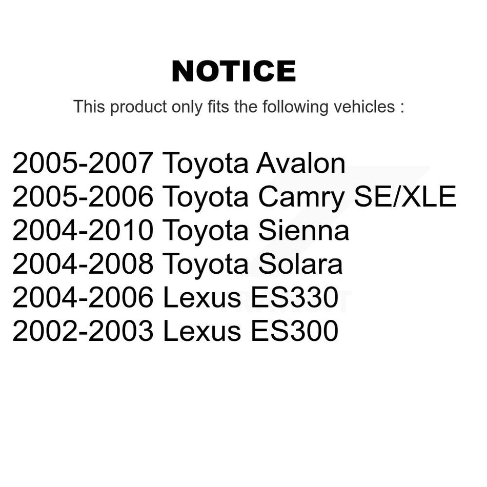 Front Ceramic Disc Brake Pads NWF-PTC906 For Toyota Sienna Camry Lexus Solara ES330 Avalon ES300