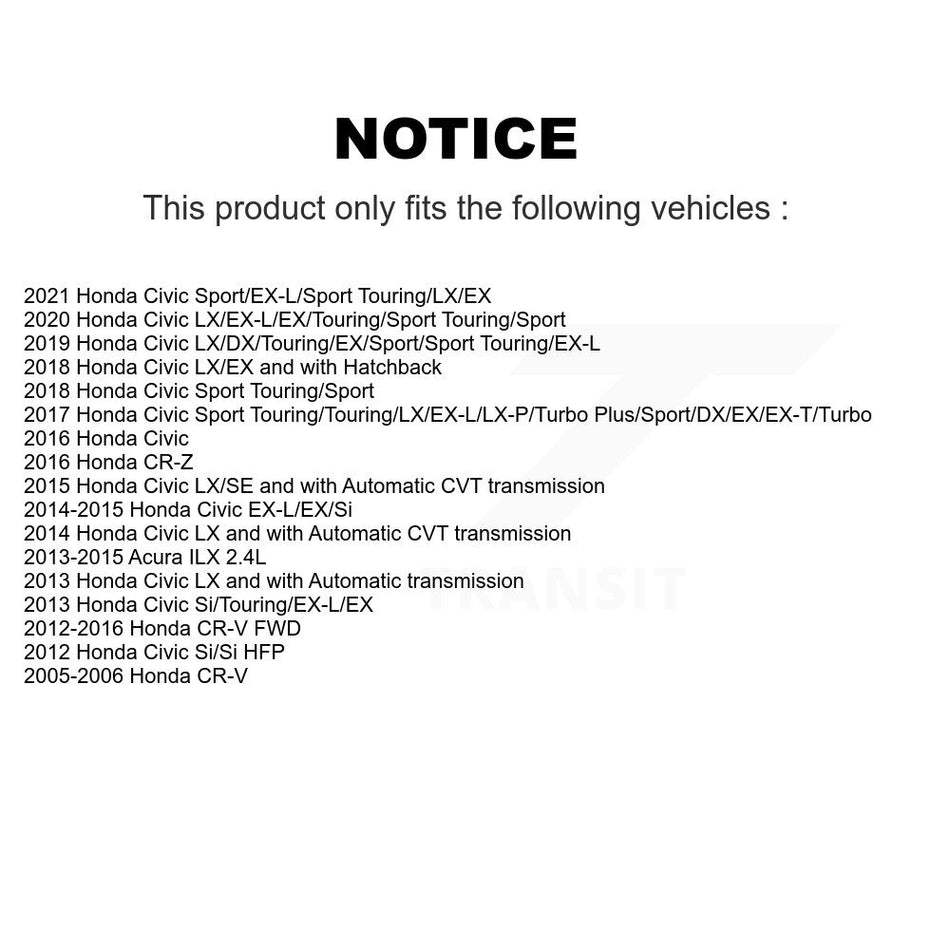 Front Ceramic Disc Brake Pads NWF-PTC914A For Honda Civic CR-V Acura ILX CR-Z