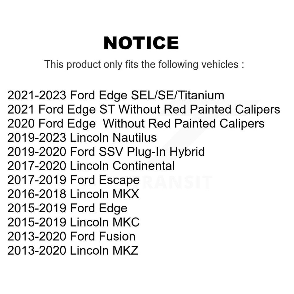 Rear Semi-Metallic Disc Brake Pads NWF-PTM1665 For Ford Escape Edge Fusion Lincoln MKC Nautilus MKX
