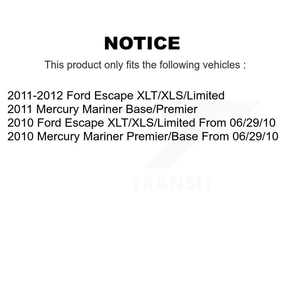 Front Semi-Metallic Disc Brake Pads PPF-D1047B For Ford Escape Mercury Mariner