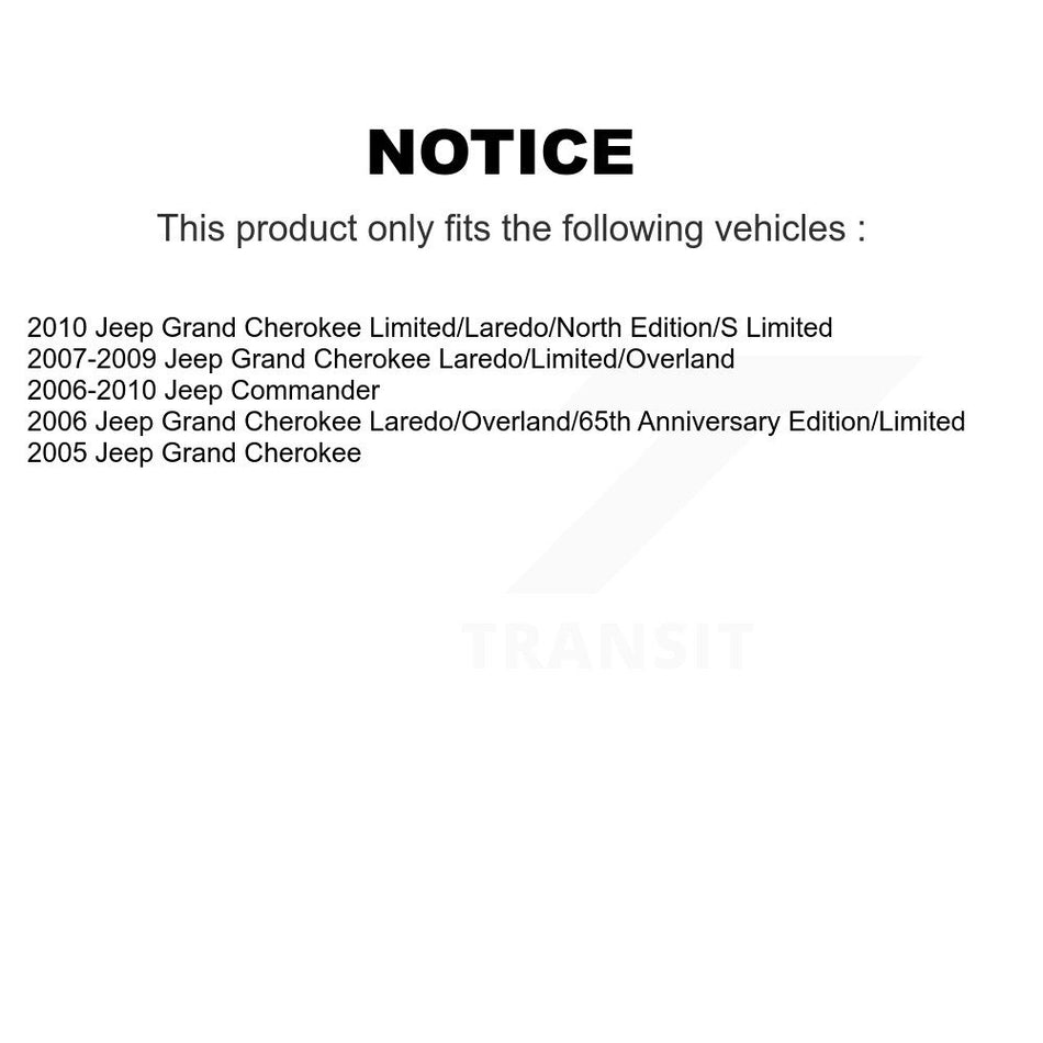 Front Semi-Metallic Disc Brake Pads PPF-D1080 For Jeep Grand Cherokee Commander