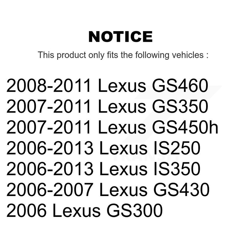 Rear Semi-Metallic Disc Brake Pads PPF-D1113 For Lexus IS250 IS350 GS350 GS300 GS450h GS430 GS460