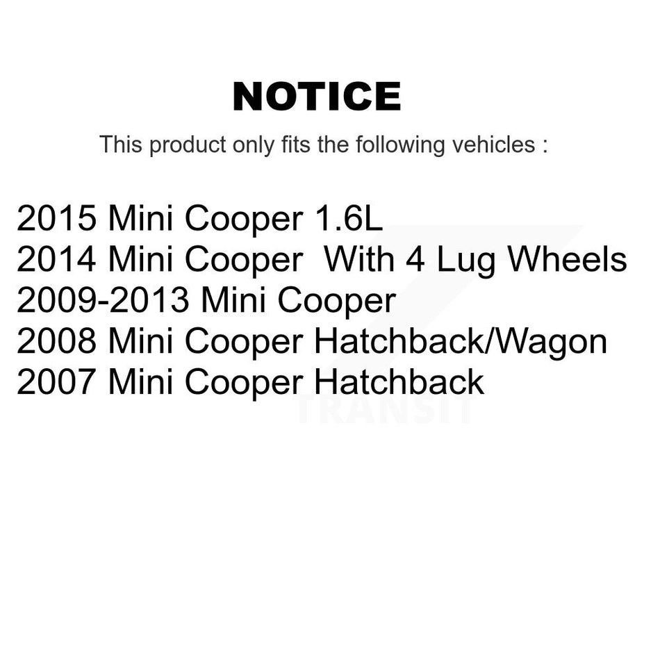 Rear Semi-Metallic Disc Brake Pads PPF-D1309 For Mini Cooper