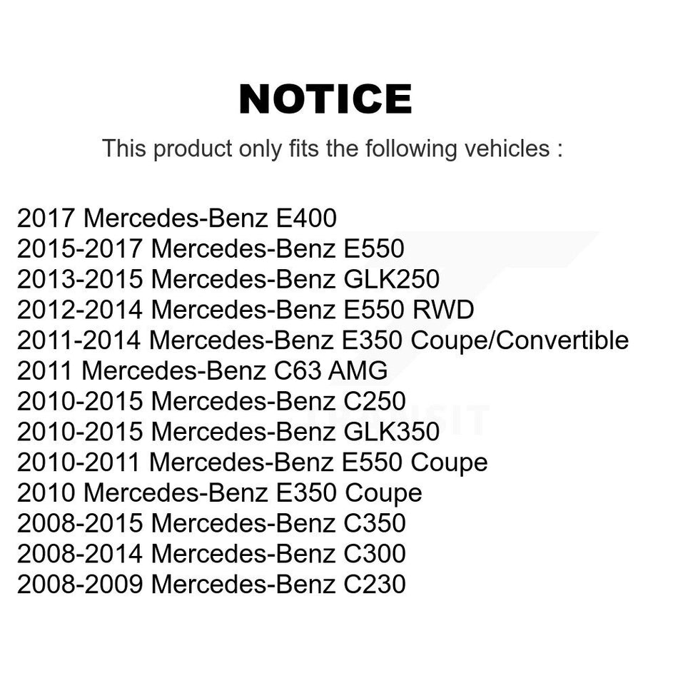 Rear Semi-Metallic Disc Brake Pads PPF-D1341 For Mercedes-Benz E350 C300 GLK350 C250 C350 E550 GLK250 E400 C63 AMG C230