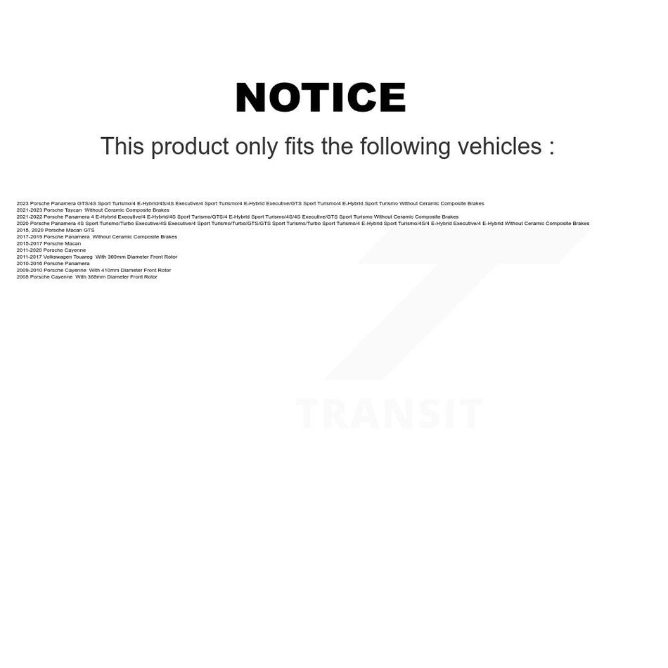 Front Semi-Metallic Disc Brake Pads PPF-D1349 For Porsche Cayenne Macan Volkswagen Touareg Panamera