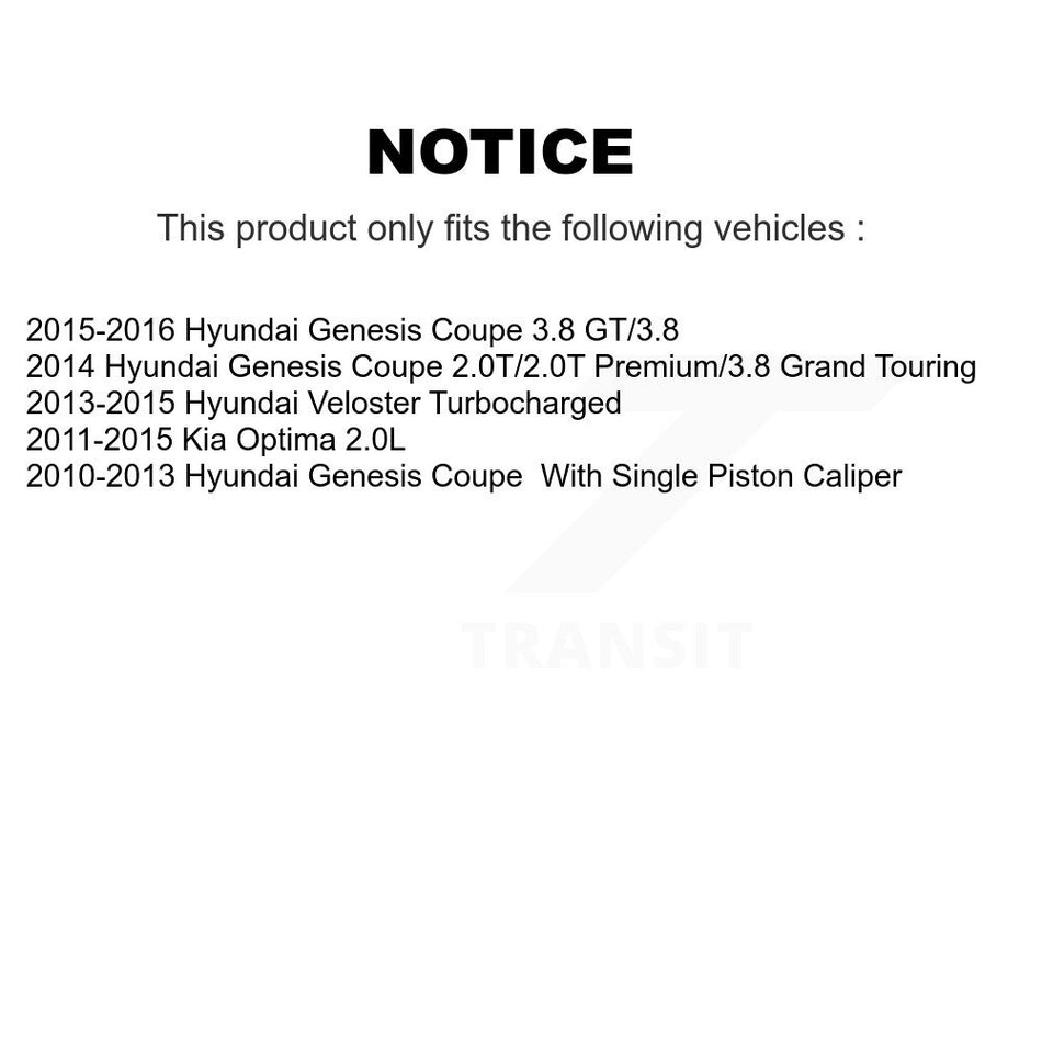 Front Semi-Metallic Disc Brake Pads PPF-D1413 For Kia Optima Hyundai Genesis Coupe Veloster