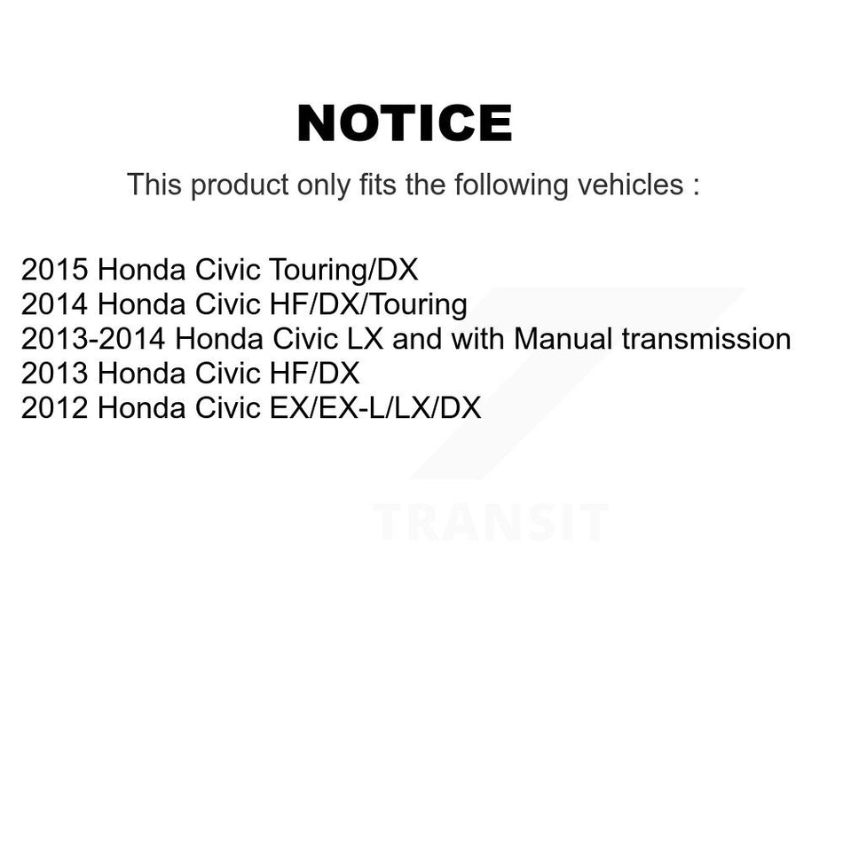 Front Semi-Metallic Disc Brake Pads PPF-D1578 For Honda Civic