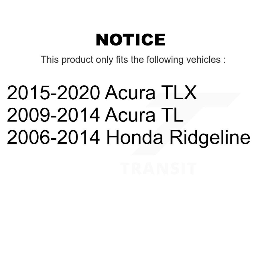 Front Semi-Metallic Disc Brake Pads PPF-D1584 For Acura Honda Ridgeline TLX TL