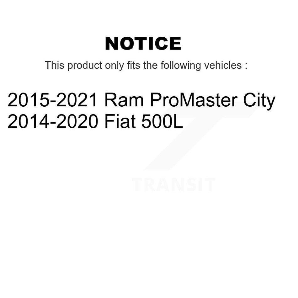 Front Semi-Metallic Disc Brake Pads PPF-D1721 For Ram ProMaster City Fiat 500L