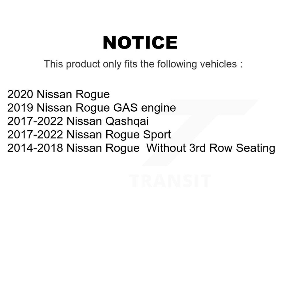 Front Semi-Metallic Disc Brake Pads PPF-D1737 For Nissan Rogue Sport Qashqai