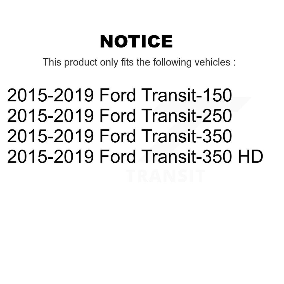 Rear Semi-Metallic Disc Brake Pads PPF-D1775 For 2015-2019 Ford Transit-250 Transit-350 Transit-150 HD